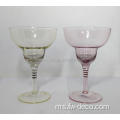 Reka bentuk baru Gold Rim Margarita Wine Glass